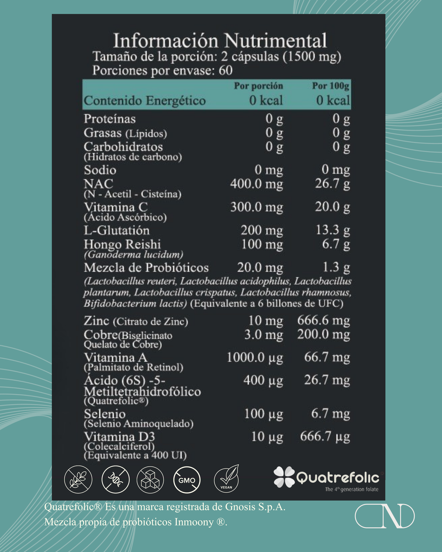 Inmoony ® – Salud Inmunológica y Vaginal NAC, Probióticos, Quatrefolic & Reishi NYOS