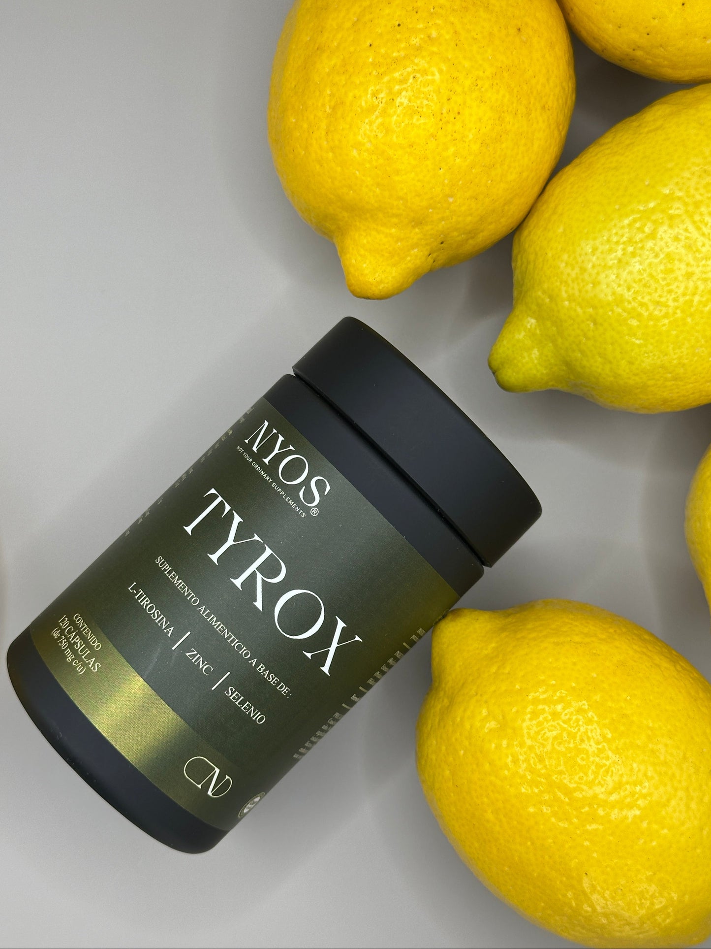 Tyrox ® – Apoyo Avanzado para Tiroides Fórmula con L-Tirosina, Selenio, Hierro y Yodo NYOS
