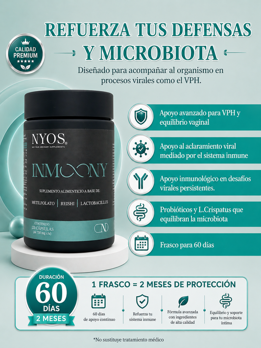 Inmoony® | Suplemento para VPH, Cándida y Herpes Recurrente