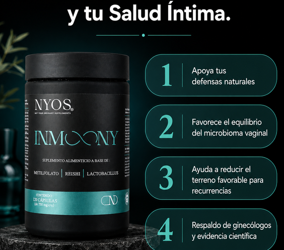 Inmoony® | Suplemento para VPH, Cándida y Herpes Recurrente