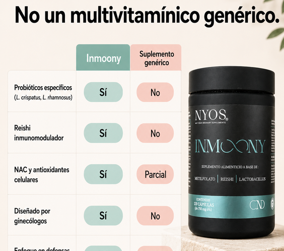 Inmoony® | Suplemento para VPH, Cándida y Herpes Recurrente