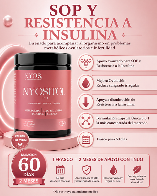 Nyositol® | Suplemento de Inositol para SOP, Fertilidad y Resistencia a la Insulina
