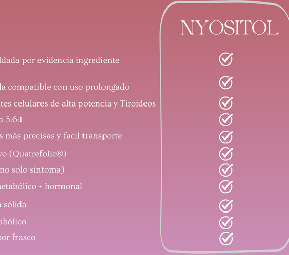 Nyositol® .| Suplemento de Inositol para SOP, Fertilidad y Resistencia a la Insulina