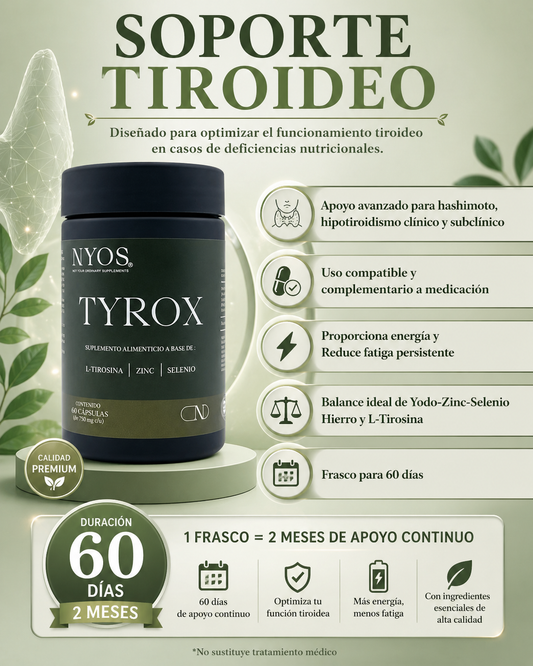 Tyrox® | Suplemento para Hipotiroidismo, Hashimoto y Tiroides